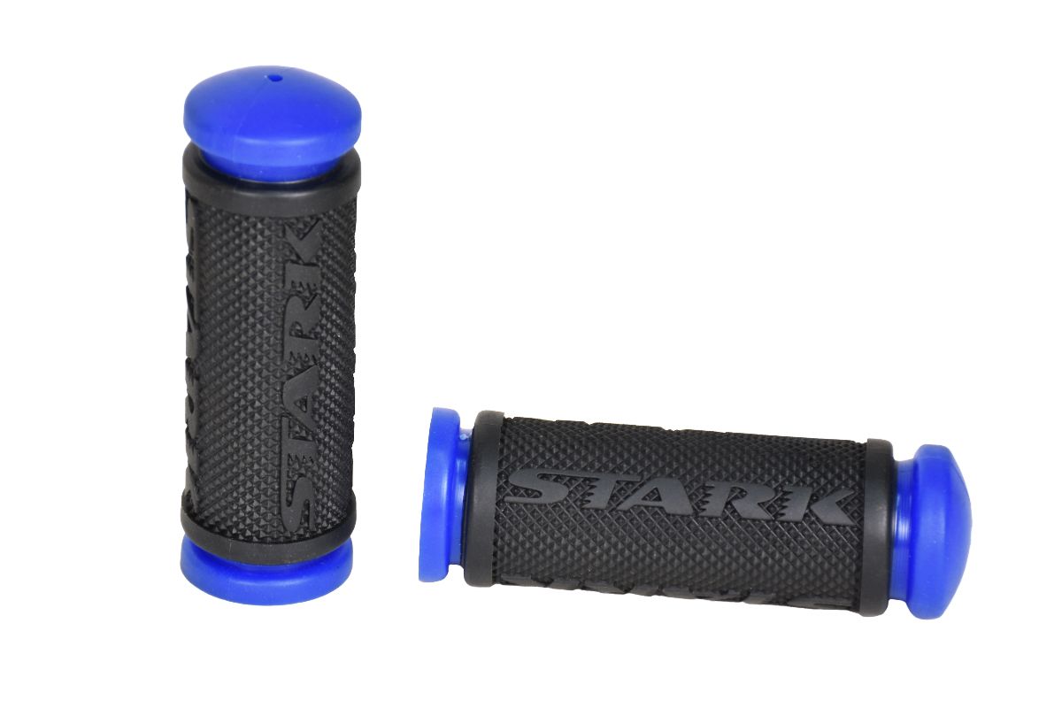 Грипсы MTB STARK XH-G56B 95mm, резина, синий-черный Грипсы MTB STARK XH-G56B 95mm, резина, синий-черный