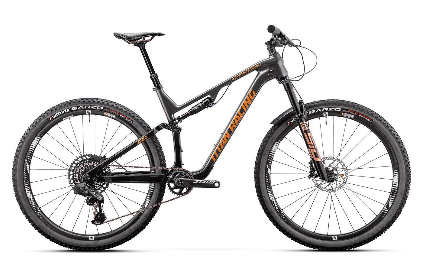 Двухподвесный велосипед 29 дюймов TITAN RACING 29 CYPHER 120 CARBON EMPIRE